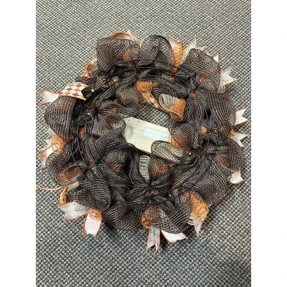 Handmade Fall Breeze Autumn‎ Leaves Orange Brown Ribbon 18